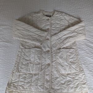 EVERLANE Quilted Cream Jacket